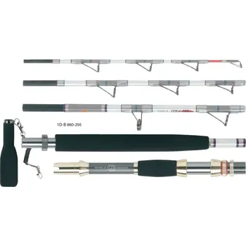 Rybářský prut WFT MISSION RED - cestovní - MISSION RED 2,10m / 500-2000g /