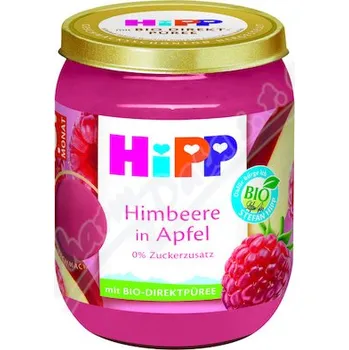 Kojenecká výživa HiPP Jablka s malinami BIO 4/6m 160g