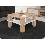 Konferenční stolek DARGANATA A, dub sonoma/bílý lesk, 5 let záruka + vyzvednutí ZDARMA