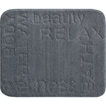 Koupelnová předložka LineaDue Předložka koupelnová Feeling 40x50 cm, antracitová