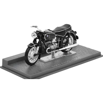 autíčko BMW R69S 1961 1:24 Atlas časopis s modelem BMW R-69 S 1961 - kovový model motorky