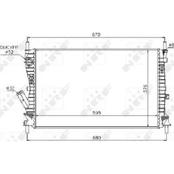 Chladič motoru Chladič, chlazení motoru NRF 53743