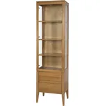 Prosklená vitrína FAUCARIA, levá, masiv buk/moření: rustikal + vyzvednutí ZDARMA