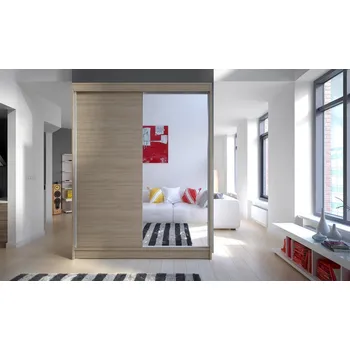 Šatní skříň Šatní skříň se zrcadlem SVEZIA I, dub sonoma +možnost VÝNOSU + vyzvednutí ZDARMA