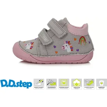 Capáčky D.D.Step Plátěné botičky C070-41709B Light Grey
