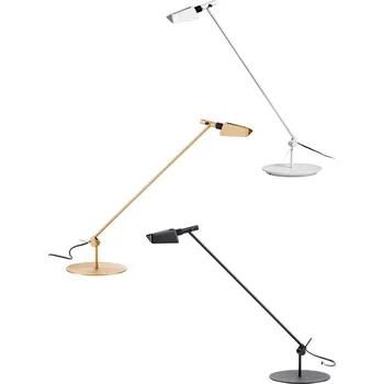 Lampička Carpyen LED stolní lampa Tema, nastavitelná, černá - Ø základny 19 cm; délka stínidla 16 cm; délka horního ramene 55 cm; délka dolního ramene 10 cm 1 x 7 W LED - Doprava zdarma