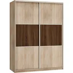 Šatní skříň MELROSE 1 A, dub sonoma/dub sonoma/dub sonoma tm., 5 let záruka +možnost VÝNOSU + vyzvednutí ZDARMA