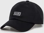 Bavlněná baseballová čepice Vans černá barva, s aplikací, VN000HS6BLK1