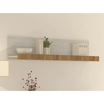 Obývací stěna Police GOUDINI 130 cm, craft bílý/craft zlatý, 5 let záruka + vyzvednutí ZDARMA