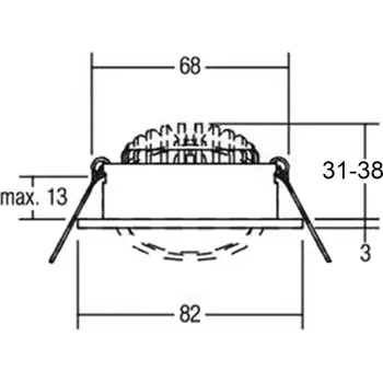 Lampička Deko-Light LED stropní vestavný reflektor Dione 3 000 K bílá 1 x 8,5 W LED - Doprava zdarma