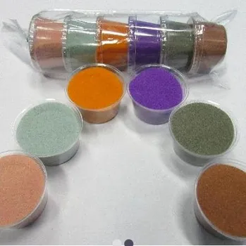 kreativní sada Sada barevných písků 6 barev - č.10