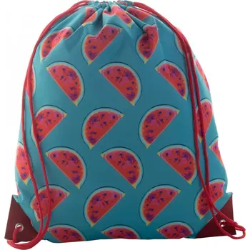 Sportovní vak Reklamní CreaDraw Plus vak na stahování šňůrkou na zakázku, červená