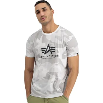 Pánské tričko tričko pánské ALPHA INDUSTRIES - white camo_100501C