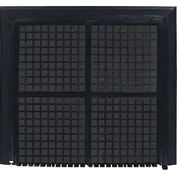 Rohožka FLOMAT Černá podlahová protiúnavová rohož (okraj) - 101 x 111 x 1,9 cm