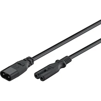 Prodlužovací kabel Kabel prodlužovací C7/C8 GOOBAY 97201 2m Black