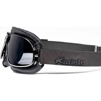 Motocyklové brýle 13990 - VINTAGE - motocyklové vintage moto brýle ARIETE 13990-NV černé