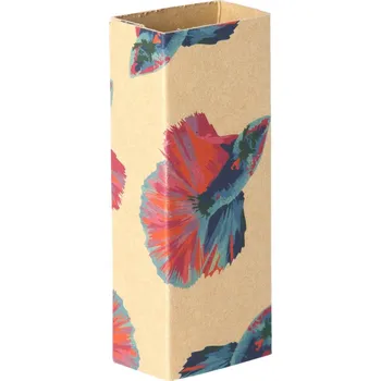 Jednorázové nádobí Reklamní CreaSleeve Kraft 121 papírový kraftový rukáv na zakázku, přírodní