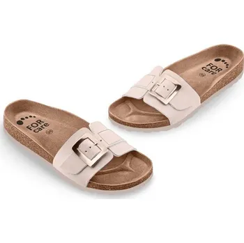 Dámské pantofle FORcare - Dámské pantofle, 232047 - béžová Velikost: 39