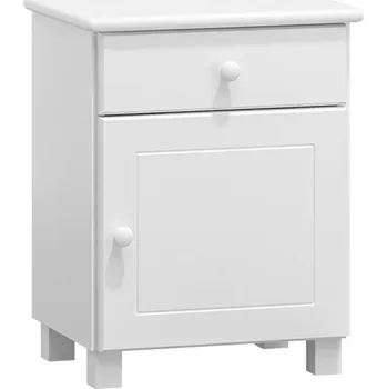 Noční stolek Noční stolek GERH, masiv borovice, moření: bílá + vyzvednutí ZDARMA