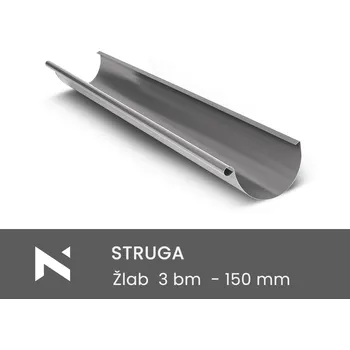 okap STRUGA Žlab  3 bm - 150 mm bílá (RAL 9010)