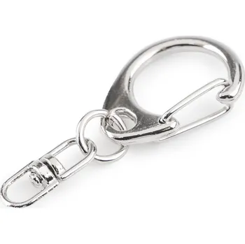 Kovová karabinka otočná 18x40 mm