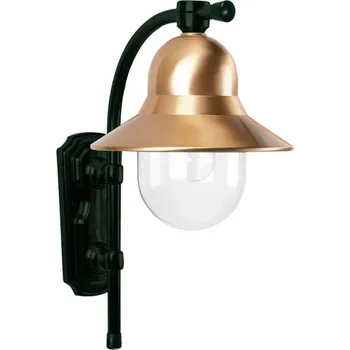 Venkovní osvětlení K.S. Verlichting Venkovní nástěnné svítidlo Timeless Toscane, zelené - Ø hlavy lampy 27 cm měděné, průhledné 1 x 60 W - Doprava zdarma