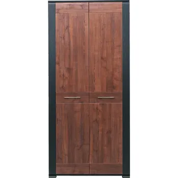 Šatní skříň Skříň EGIDIO 2D, ořech/wenge + vyzvednutí ZDARMA