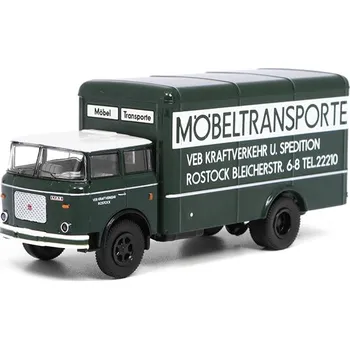 autíčko Škoda LIAZ 706 skříňový VEB Kraftverkehr Rostock 1:87 Škoda LIAZ 706 skříňový - sběratelský model 1/87