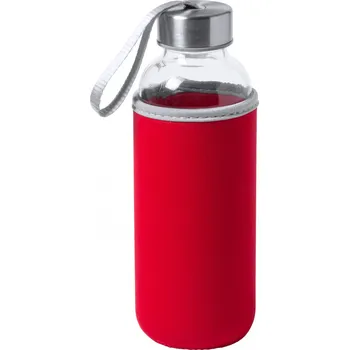 Láhev Reklamní Ganga skleněná láhev, červená