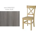 Jídelní židle RUFINA II, masiv borovice/moření: šedá + vyzvednutí ZDARMA