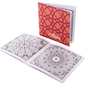 omalovánky Reklamní ColoBook omalovánky na zakázku, mandala, bílá