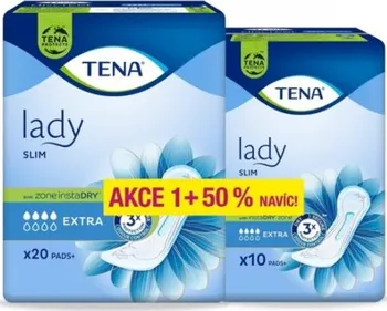 Inkontinenční vložka TENA Lady Slim Extra 30 + 15 ks