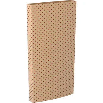 Jednorázové nádobí Reklamní CreaSleeve Kraft 280 papírový kraftový rukáv na zakázku, přírodní