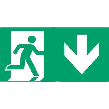 Lampička B-Safety Štítek pro nouz.východ typ A pro E-LUX standard bílá, zelená