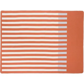 deka noo.ma Červeno-béžový pléd Onu 200 x 160 cm