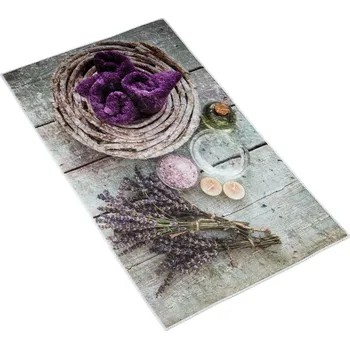 Koupelnová předložka Bellatex 3D tisk 60x100cm Fialová