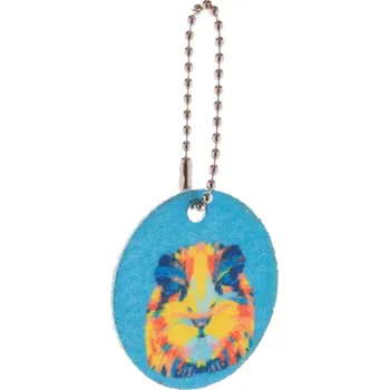 Reklamní Felty přívěšek na klíče na zakázku, kruh, bílá