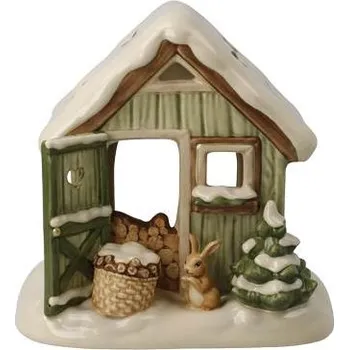 Vánoční dekorace Goebel Figurka Zasněžený zahradní domek