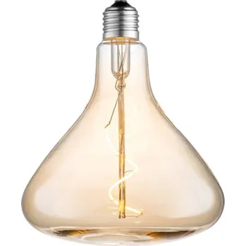 Lampička Lucande LED trubice, E27 4W, jantarová, Ø 14 cm, 2700K