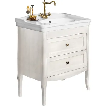 Nábytek RETRO umyvadlová skříňka 73x80x46,5 cm, starobílá