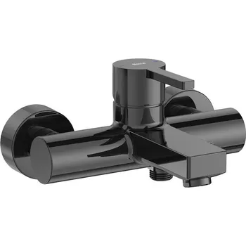 Vodovodní baterie Roca Naia Black vanová baterie na stěnu černá A5A0296CN0