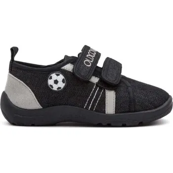 Chlapecké bačkory Chlapecké přezůvky Oldcom SOCCER 26 Černá, Šedá, Bílá