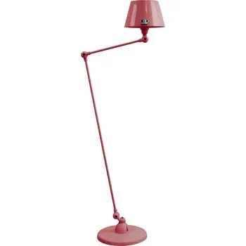 Lampička Jieldé Aicler AID833 80+30cm stojací lampa červená - stínidlo - Ø 19 cm, výška 12 cm; Ø nohy 24,5 cm burgundská červená 1 x 25 W - Doprava zdarma