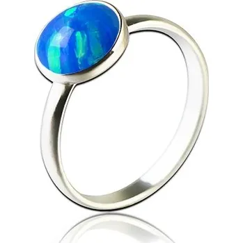 Prsten NUBIS® Stříbrný prsten s opálem - velikost 52 - NBP95-OP05-52