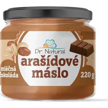 Natural Jihlava Arašídové máslo s mléčnou čokoládou Dr. Natural 220 g