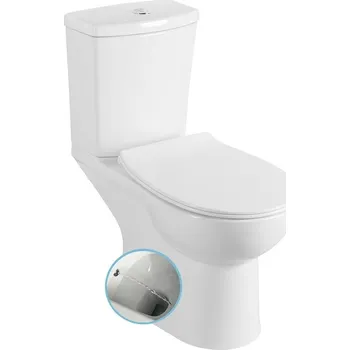 KAIRO WC kombi s bidet. sprškou, zadní odpad, bílá