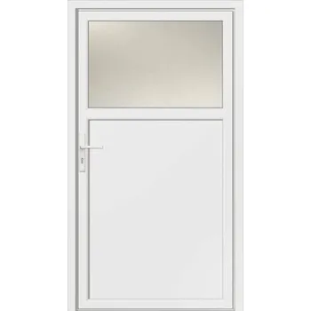 Vchodové dveře Plastové vchodové dveře vedlejší Missouri 98x198 cm L bílé