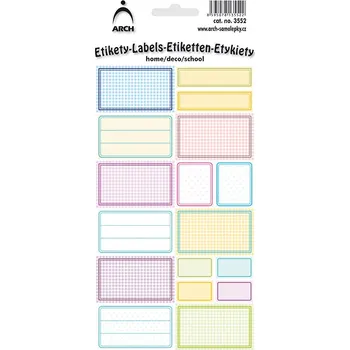 Speciální papír Etikety dekorační - pastel