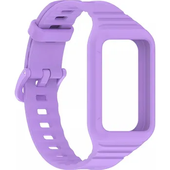 Příslušenství k chytrým hodinkám eses Silikonový řemínek s rámečkem pro Honor Band 9 - Fialový
