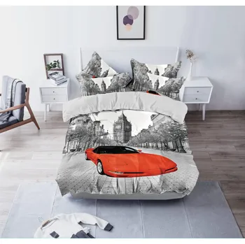 Povlečení 3DÍLNÉ Bavlněné povlečení CAR - ENGLAND